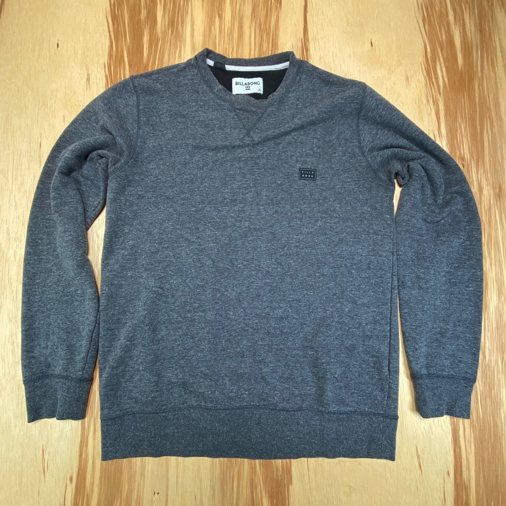 Billabong Crewneck Sweatshirt Gray Men's Size Medium Pullover Logo